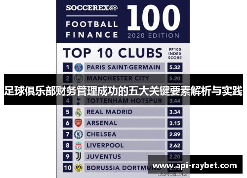 足球俱乐部财务管理成功的五大关键要素解析与实践