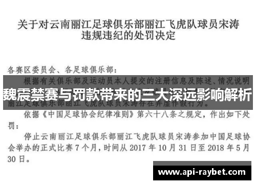 魏震禁赛与罚款带来的三大深远影响解析